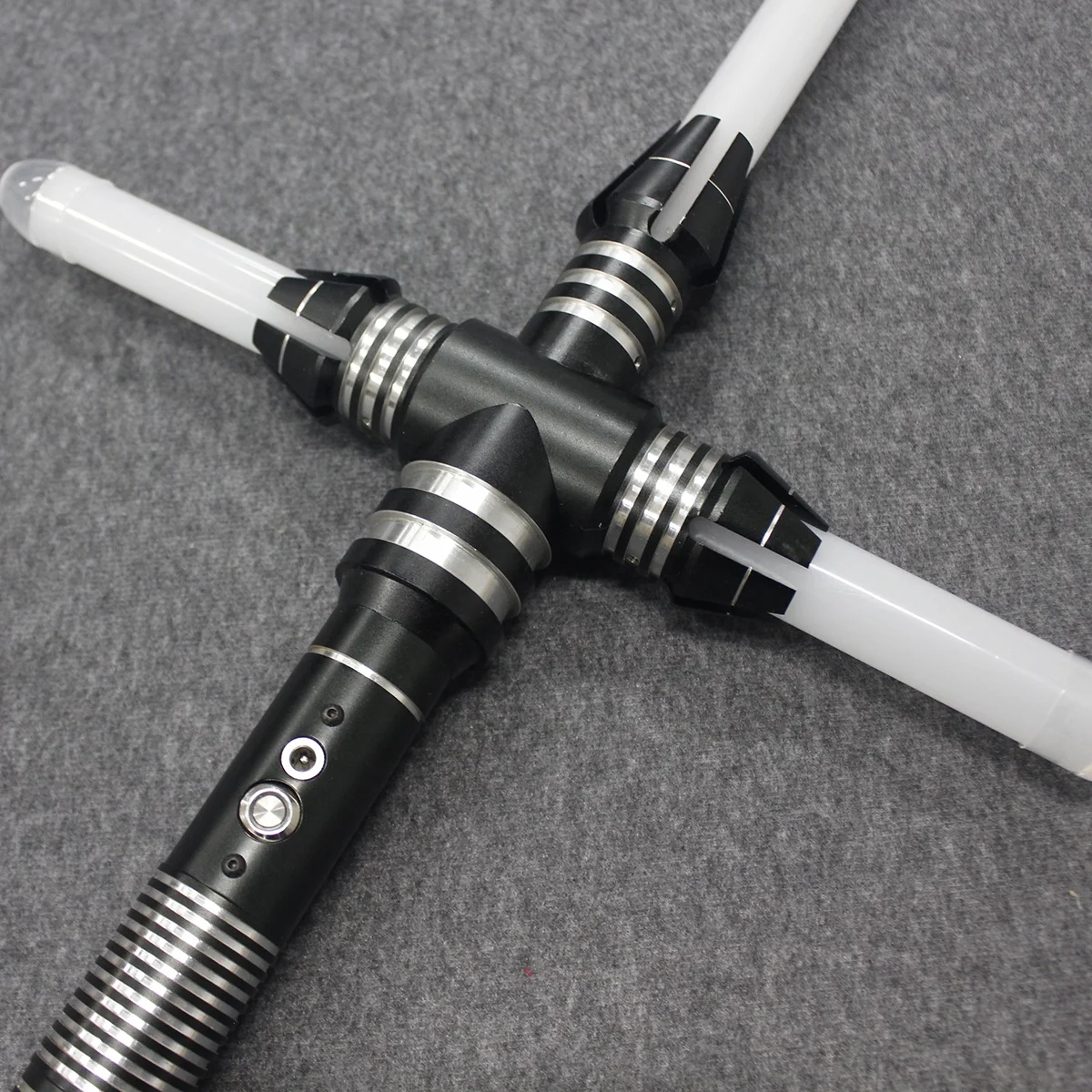 YDD Metal Hilt Big Cross Lightsaber Light Saber Sword Force FX Heavy Dueling LED Lightsaber With 1 YDD Metal Hilt Big Cross Lightsaber Light Saber Sword Force FX Heavy Dueling LED Lightsaber With 5