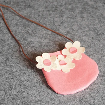 

Cute PU Leather Flower Kid Toddler Shoulder Bag 2019 Christmas Children Handbag Girl Coin Purse Kid Handbag Messenger Mini Bag