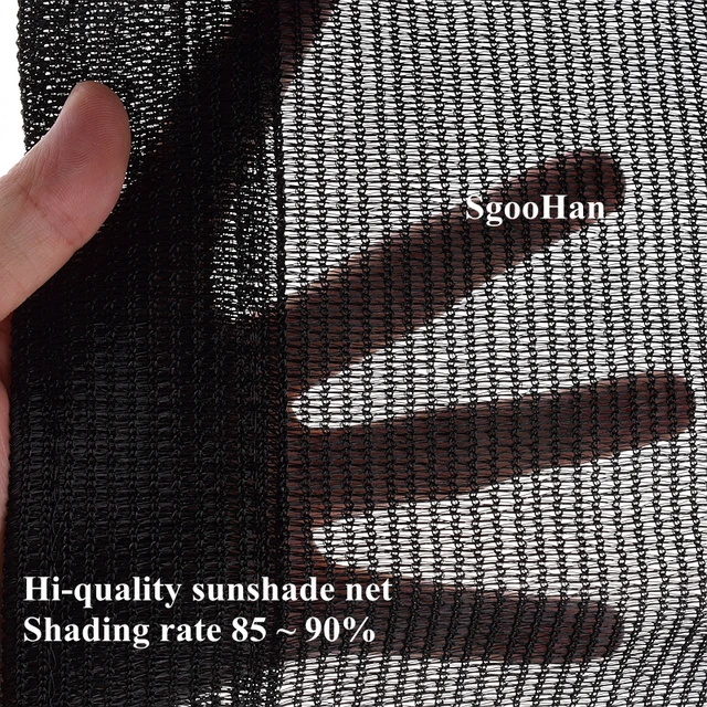 Hi-Minőségi Fekete-Uv-Ellenes Hdpe Árnyékolás Nettó Kültéri Napellenző Medence Zamatos Növényi Borító Menedék Napfény 90% Árnyék - Image 5