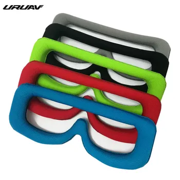 

URUAV FPV Goggles Faceplate Lycr Fabric Sponge Pad Replacement w/ Head Strap for Eachine EV200D RC Drone Spare Part Accessories