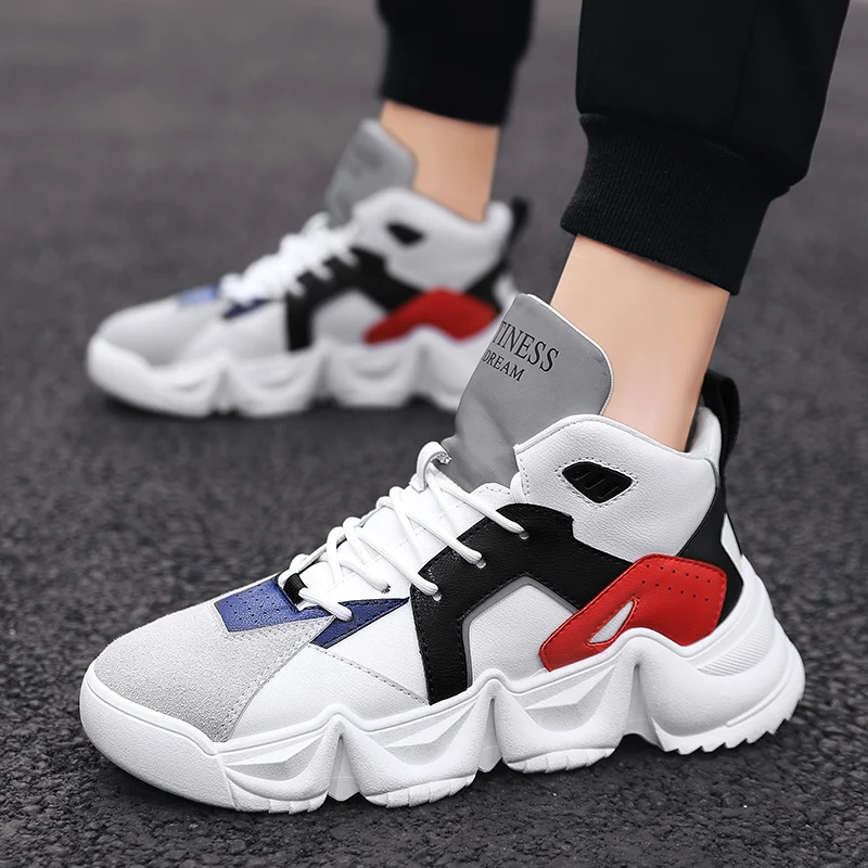

2019 Men's Casual Shoes Fashion Comfortable Platform Boots Outdoor Walking Jogging Casual Leisure Sneakers High Quality For Male