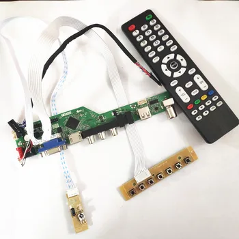 

For B156XW03 V0 V1 V2 T.V56 screen controller drive board 1366*768 notebook PC 15.6" LVDS 40Pin WLED VGA+HDMI+AV+USB+RF DIY kit