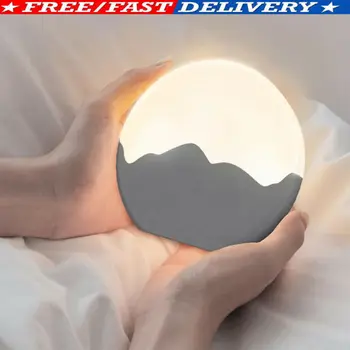 

Hot Sale Novelty Modelling 3D Moon LED Night Light Wall Lamp Baby Kids Bedroom Home Decor Gifts