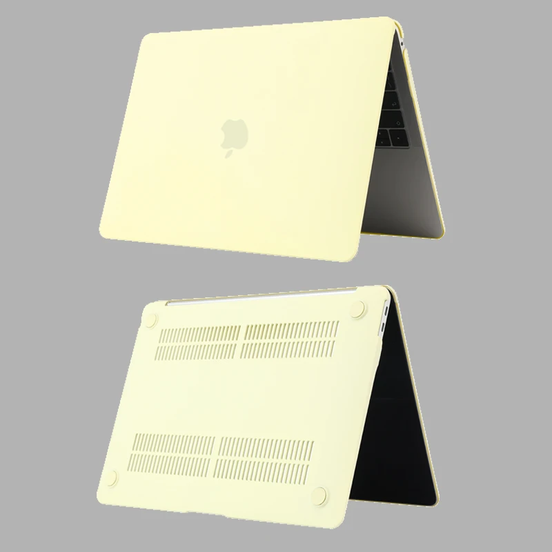 Новый чехол 2021 кремового цвета для MacBook Air Pro Retina 11 12 13 15 mac 3 16 дюймов с сенсорной