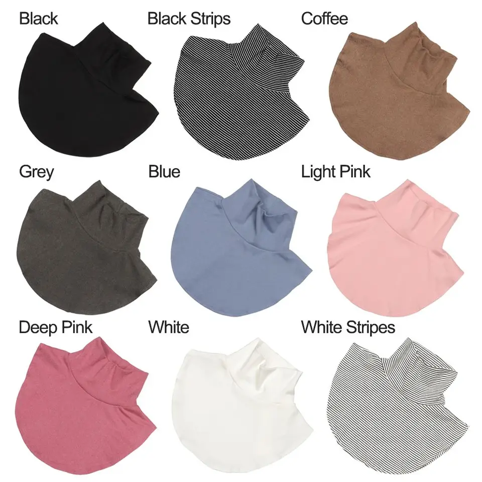 Cuellos Falsos Mujer HUIFACAI Bufanda De Cuello Falso De Punto De Invierno Para Mujer, Cuello Alto De Punto, Bufanda Desmontable Cálida A Prueba De Viento, Beige Cuello Bufanda Mujer Pelo