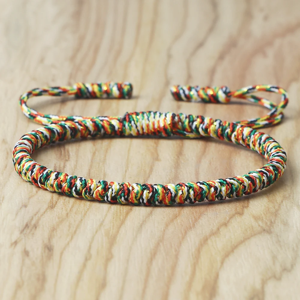 Bracelet Jewelry Bohemian Multi Color Rope Bracelet Adjustable Handmade Knots Tibetan Thread Bracelets & Bangles For Women Men Lovers