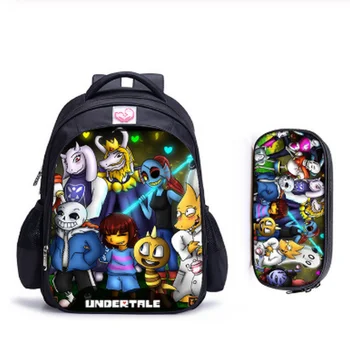 

16 Inch Undertale Backpack for Teenage Girls Boys School Bag Mochila Travel Bag Undertale Children School Mochilas