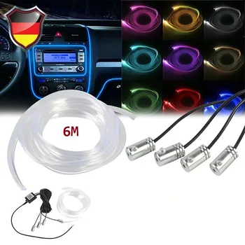 

12V Car LED Strip String Light Flexible Rope Tape RGB Ambient Decoration Light String Lamp Bar Bluetooth APP Control