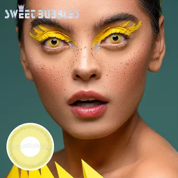 

SweetBubbles Avatar Halloween Contact Lenses Yellow Color Eye Lens 2pcs/pair