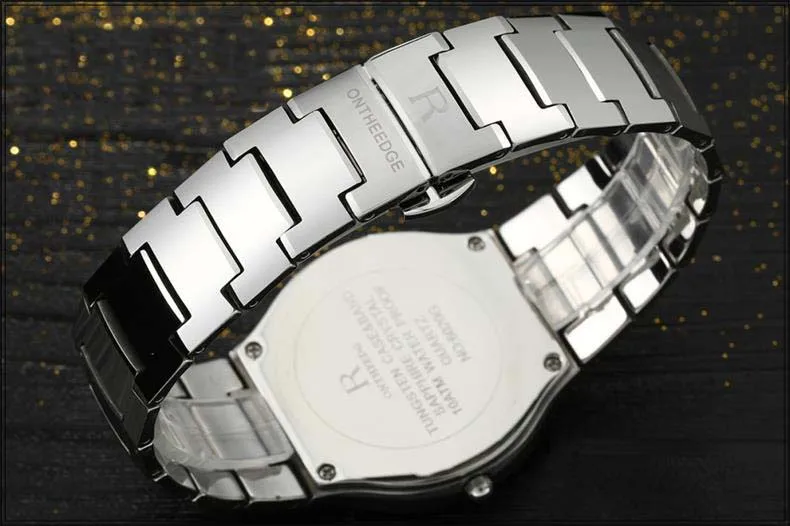 Мужские Роскошные брендовые кварцевые часы повседневные Простые ультратонкие часы женские мужские вольфрамовые Стальные наручные часы с ремешком