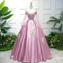 Бальные платья Атласное Бальное платье Дубай Саудовская Арабский vestido de 15 anos Дебютант сладкий 16 платье баллклид с открытыми плечами