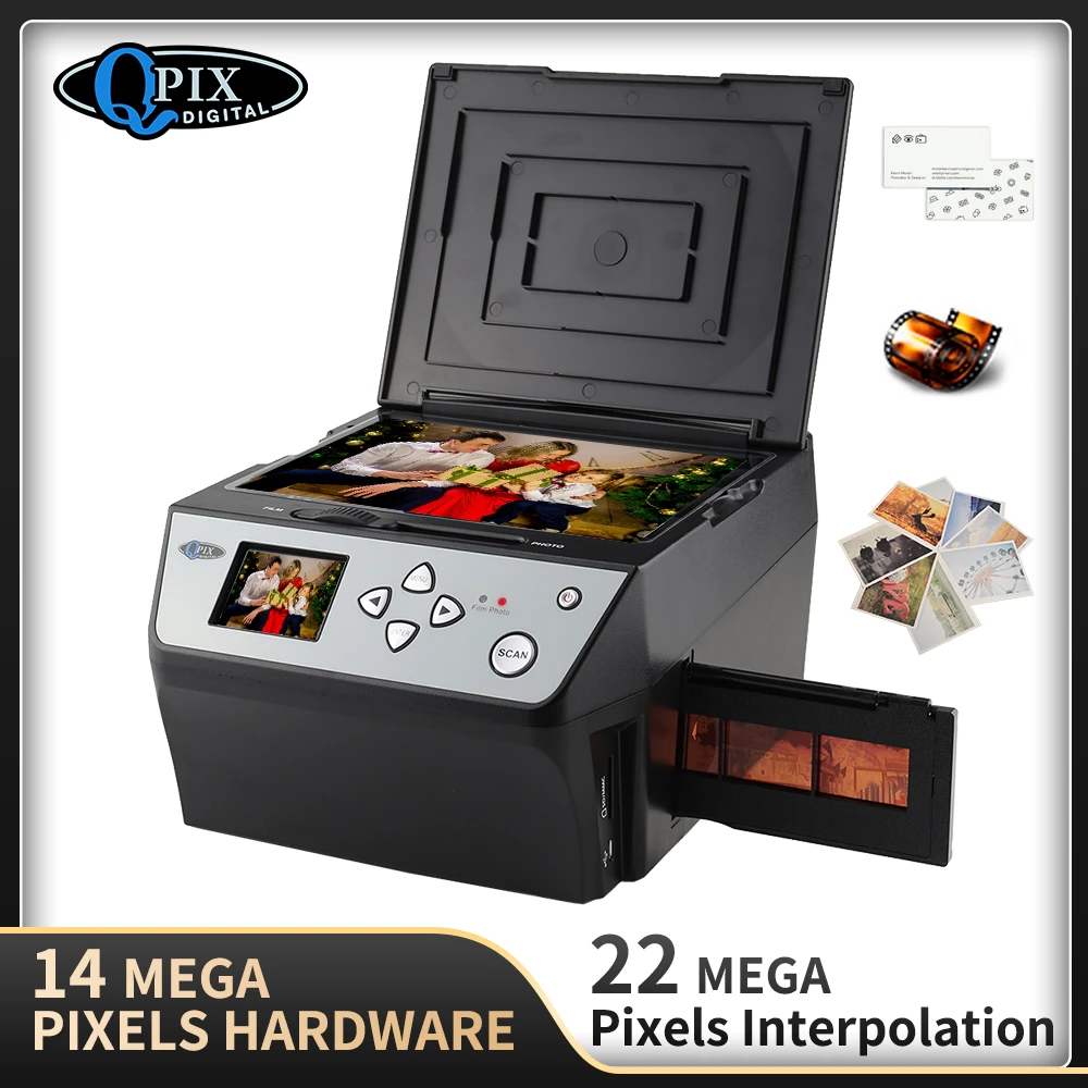 photo scanner 22 Mega Pixels 4 in 1 COMBO Photo and Digital Film Scanner 135 Negative Converter Photo 35 mm Film Scanner Business Card Scanner reflecta scanner