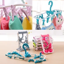 Детская складная вешалка для одежды крючок с 12 зажимами сушилка для носков гаджет 72XC