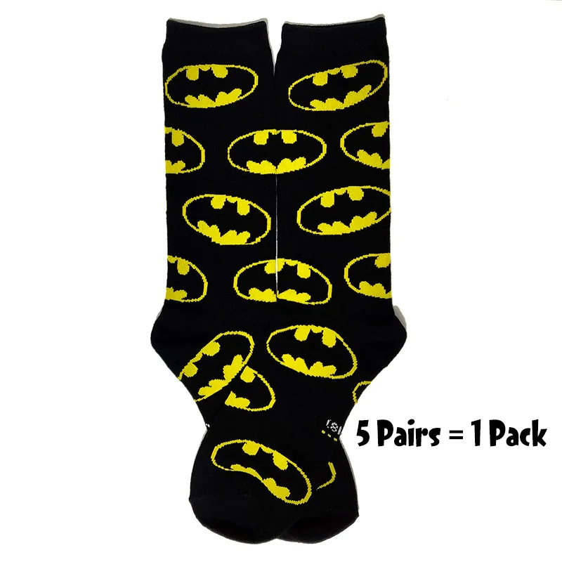 5-Pairs-43 5 пар/упак. с кроликом из мультфильма детские носки Повседневное в стиле «хип-хоп» творческий мягкие удобные Смешные новинки Для мужчин, хлопковые носки, Calcetines Hombre смешной - Цвет: 5-Pairs-43