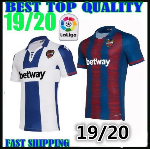 19 20 Levante UD футбольные майки домашние CAMISETAS Levante A. J. Morales#9 Roger MS. Bardhi J Campana футбольные футболки