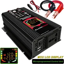 6000W 12V постоянного тока до 220V смарт Дисплей автомобиля Мощность инвертор конвертер адаптер с двумя портами USB Напряжение трансформатор Модифицированная синусоида 6000W 12V постоянного тока до 220V смарт Дисплей автомобиля Мощность инвертор конвертер адаптер с двумя портами USB Напряжение трансформатор Модифицированная синусоида