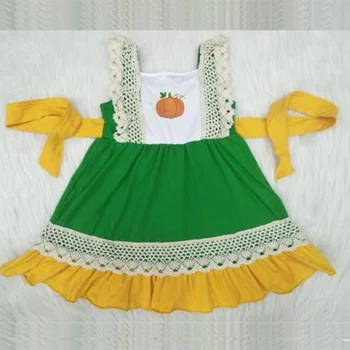 

autumn fashion print princess toddler dress baby clothes infant dress with belt lace ruffle sleeves girl knee length party dress