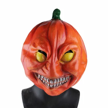 

Horror Pumpkin Natural Latex Mask for Cosplay Halloween Party Airsoft Theme Alien Mask Party Accessories Masquerade Masks