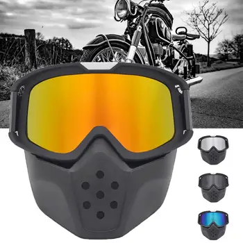 

Vintage Motorcycle Helmet Goggles Mask Motocross Windproof Protection Glasses