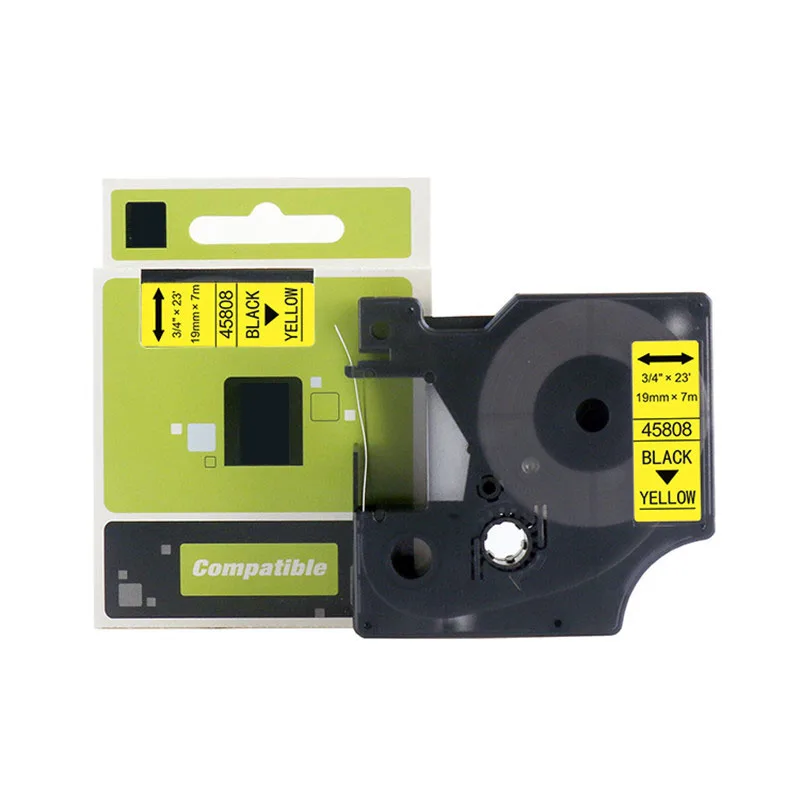 45803 45800 45806 45808 45814 Nastro Per Etichette 19Mm Compatibile Per Dymo D1 Label Manager 360D 420P 4200 5200 500Ts 450D Rhino 6000