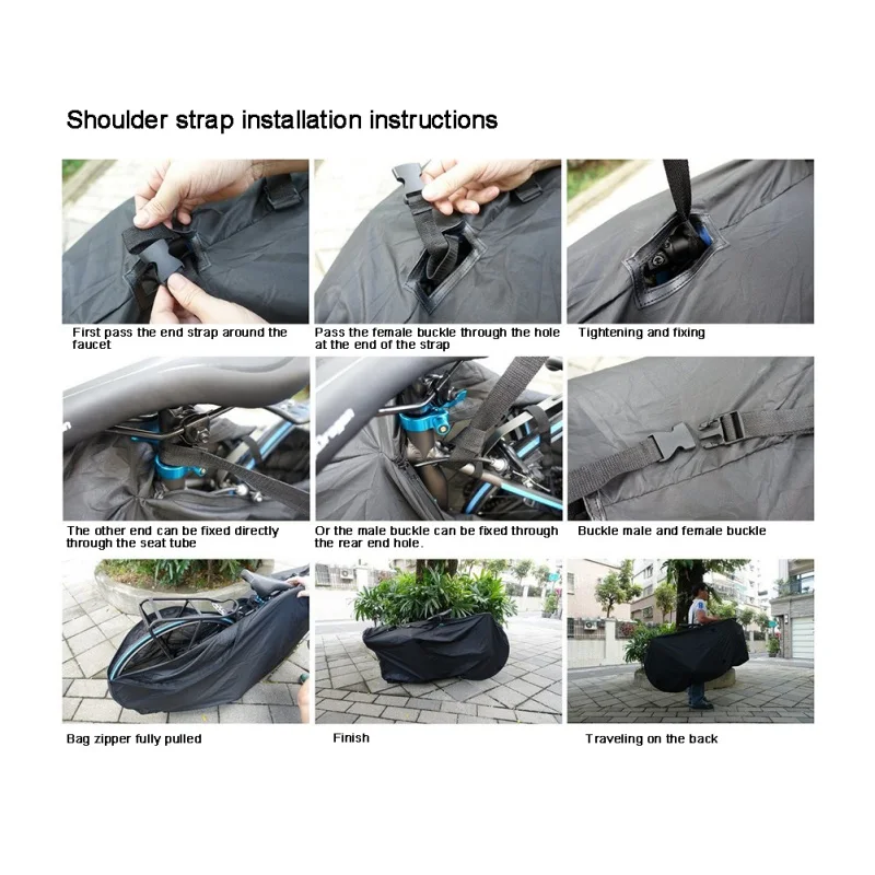 Велосипедная упаковка дождевая Сумка переноска для велосипедов переносная транспортная погрузочная сумка складной велосипед