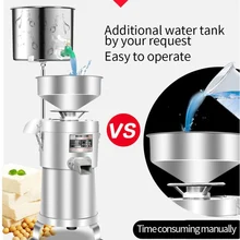 Коммерческий soymilk большой емкости автоматический шлифовальный без шлака тофу мозговой фильтр измельчения