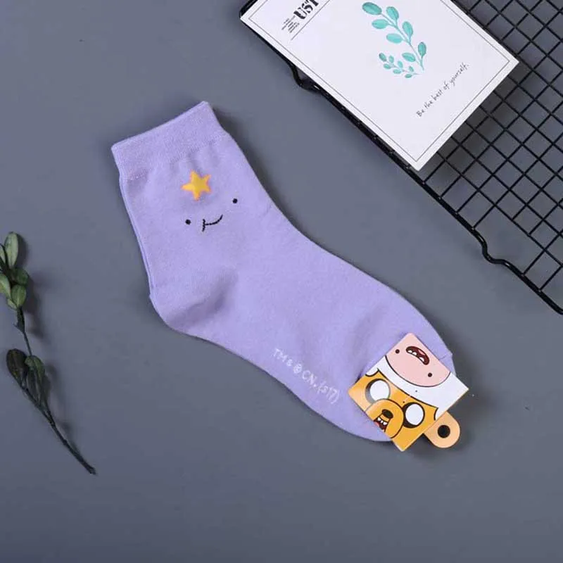 Ladies Socks Women Cotton Harajuku Cute Socks Girls Streetwear Ankle Print Hipster Fashion Animal Cartoon Sock Casual