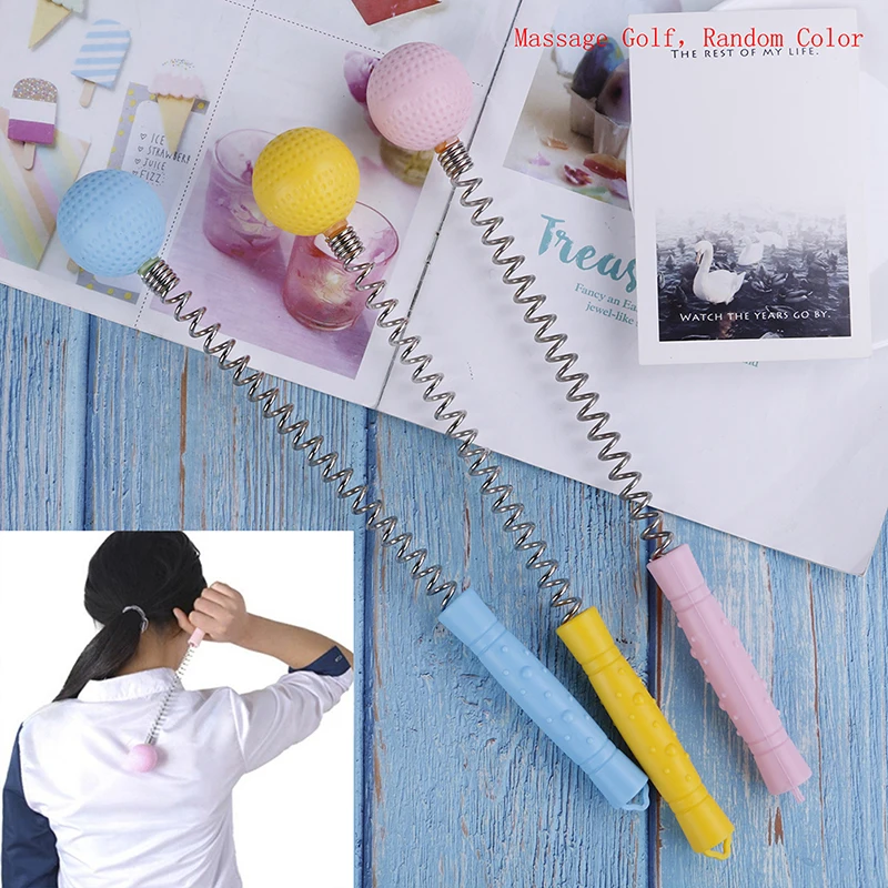 Mini Hand-held Massage Golf Massage Hammer Pain Reduce Fatigue Relief Body Neck Back Massage Ball Hammer