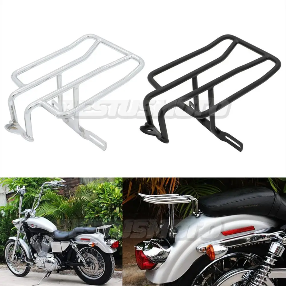 Аксессуары для мотоциклов Металлическая стальная багажная полка Harley Dyna Low Rider Super