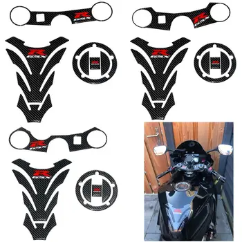 

K1 K3 K5 K6 K7 K8 K11 Carbon Tank Cap Sticker Tank Pad Fork Triple Tree Upper Clamp Decal For SUZUKI GSXR GSX-R 750 600 1000