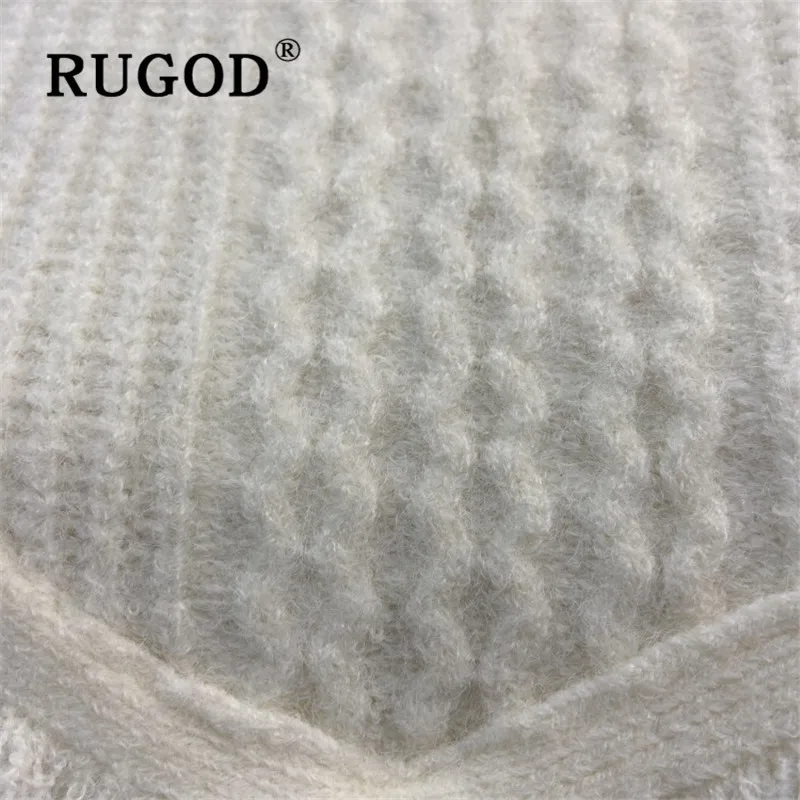 RUGOD Одноцветный пуловер с кисточками и круглым вырезом, джемпер, свитер, зимние топы для женщин, элегантный корейский стиль, мода