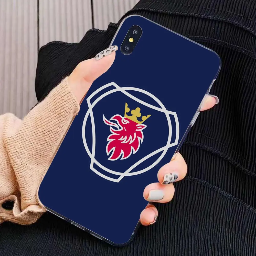Грузовик прицепа автобуса Scania для Sony Xperia XA Z Z1 Z2 Z3 Z5 XZ1 XZ2 компактный M2 M4 M5 C4 C6 E3 T3