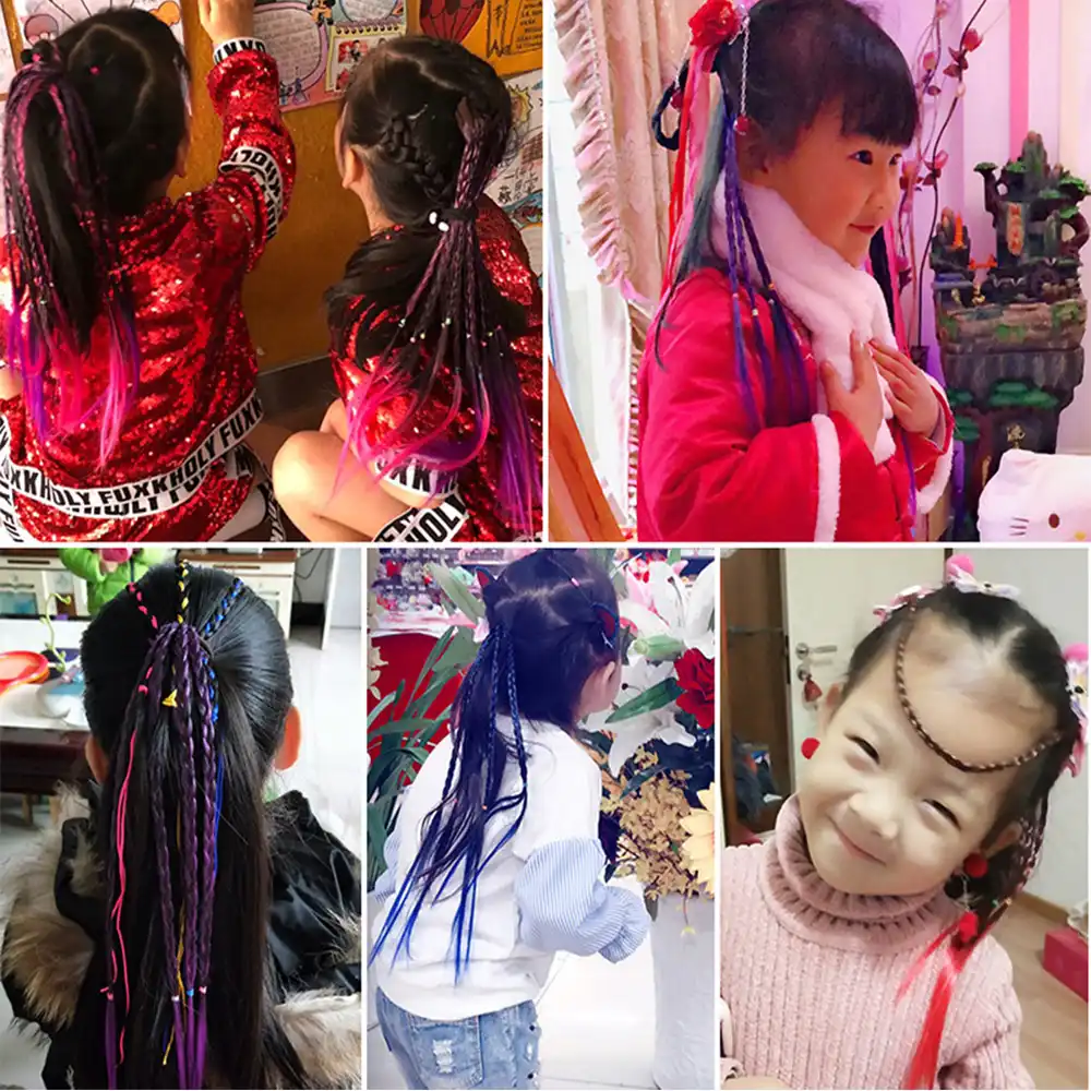 New Cute Girls Elastic Hair Rope Rubber Band Hair Accessories Wig