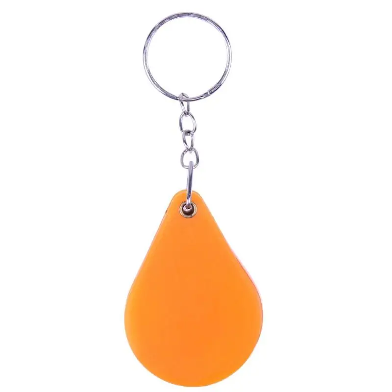 10X пластиковые мини-Лупа стекло Чтение брелок складной ручной увеличительное лупа оптическая инструменты ключевые части - Цвет: Оранжевый