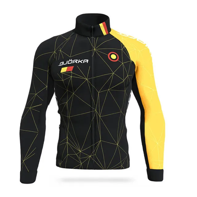 2021 Winter Bjorka Cycling Jersey Set Thermal Fleece Jacket Bicycle Long Sleeve Cashmere Bib Pants Suit Maillot Ciclismo Hombre 20