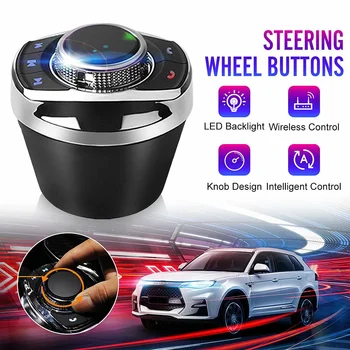 

Universal Car Steering wheel buttons Wireless Controller 8 Key for Intelligent Car Bluetooth Adapter Navigation Radio Tool