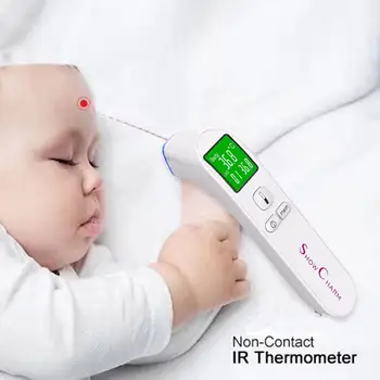 

Digital Baby Thermometer LCD Body Measurement Forehead Ear Non-Contact Adult Body Fever IR Children Thermometer Home Tools A40