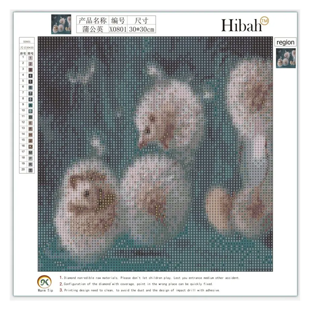 

Cute Hedgehog Pattern 5D DIY Diamond Painting Charming Full Cross Stitch Diamond Embroidery Mosaic Needlework Painting