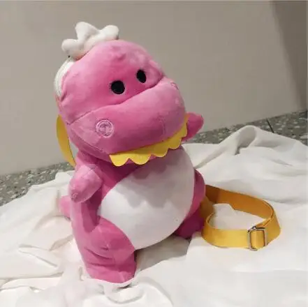 pink dinosaur Детские рюкзаки, детская сумка, 3D динозавр, Детская сумка для мальчиков и девочек, милые животные принты, дорожные сумки, игрушки, подарки - Цвет: pink dinosaur