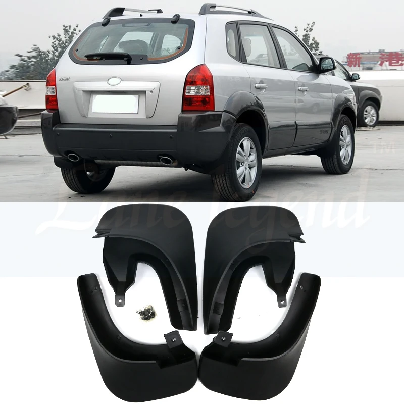 

4pcs Front Rear Mud Flaps For Hyundai Tucson 2005 2006 2007 2008 2009 Fender Splash Guards Mudflaps Mudguards