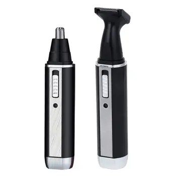 

2 in 1 Professional Electric Rechargeable Face Nose Ear Hair Trimmer Shaver Temple Cut For Men Personal Care Tools