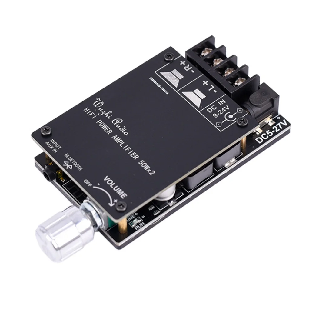 Плата цифрового усилителя мощности Bluetooth 5 0 AUX TPA3116 2x50 Вт 100 стерео аудио AMP модуль