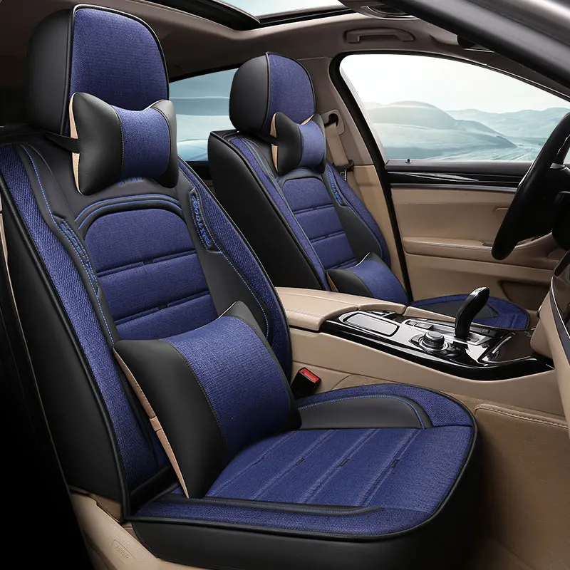 Full Coverage PU Leather car seat cover flax fiber auto seats covers for Citroen suzuki spash swift sx4 jimny sx4s cross escudo |