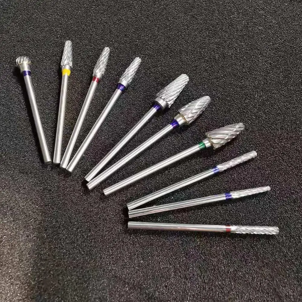 10pcs dental lab 2.35mm shank Popular HP Tungsten Carbide Cutter KIT