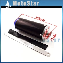 Синий Алюминиевый 28 мм Глушитель для 50cc 70cc 90cc 110cc 125cc CRF XR 50 KLX SSR thumpstar TTR YCF китайский питбайк