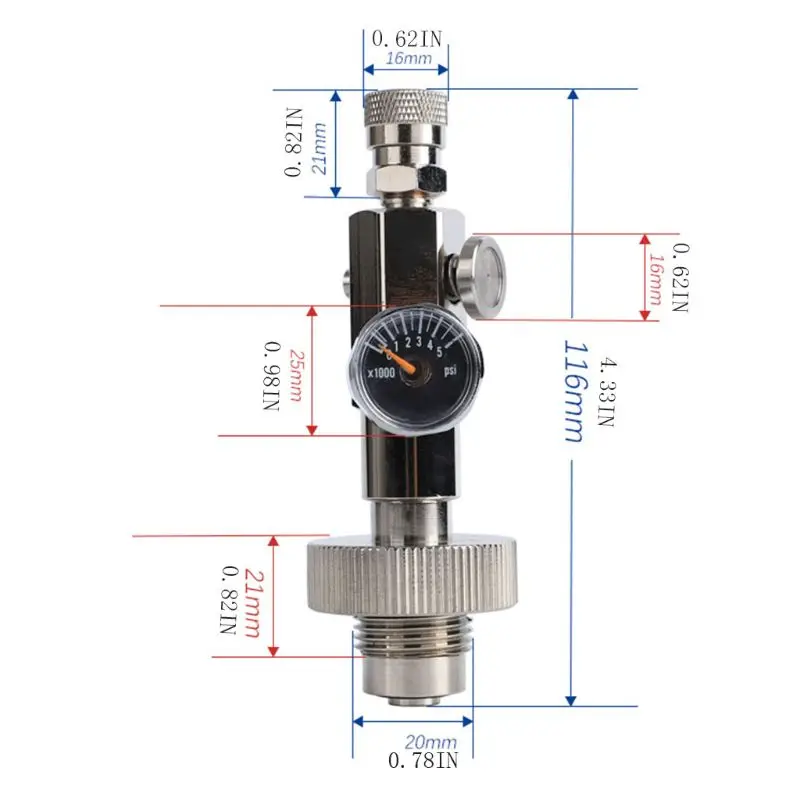 

High Pressure Air Diving Gas Station Scuba Din Fill Adapter 300bar/4500psi Sport