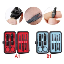 7 шт./компл. Пинцет из нержавеющей стали машинка для стрижки ногтей ножницы нож Маникюр Педикюр Инструмент из нержавеющей стали