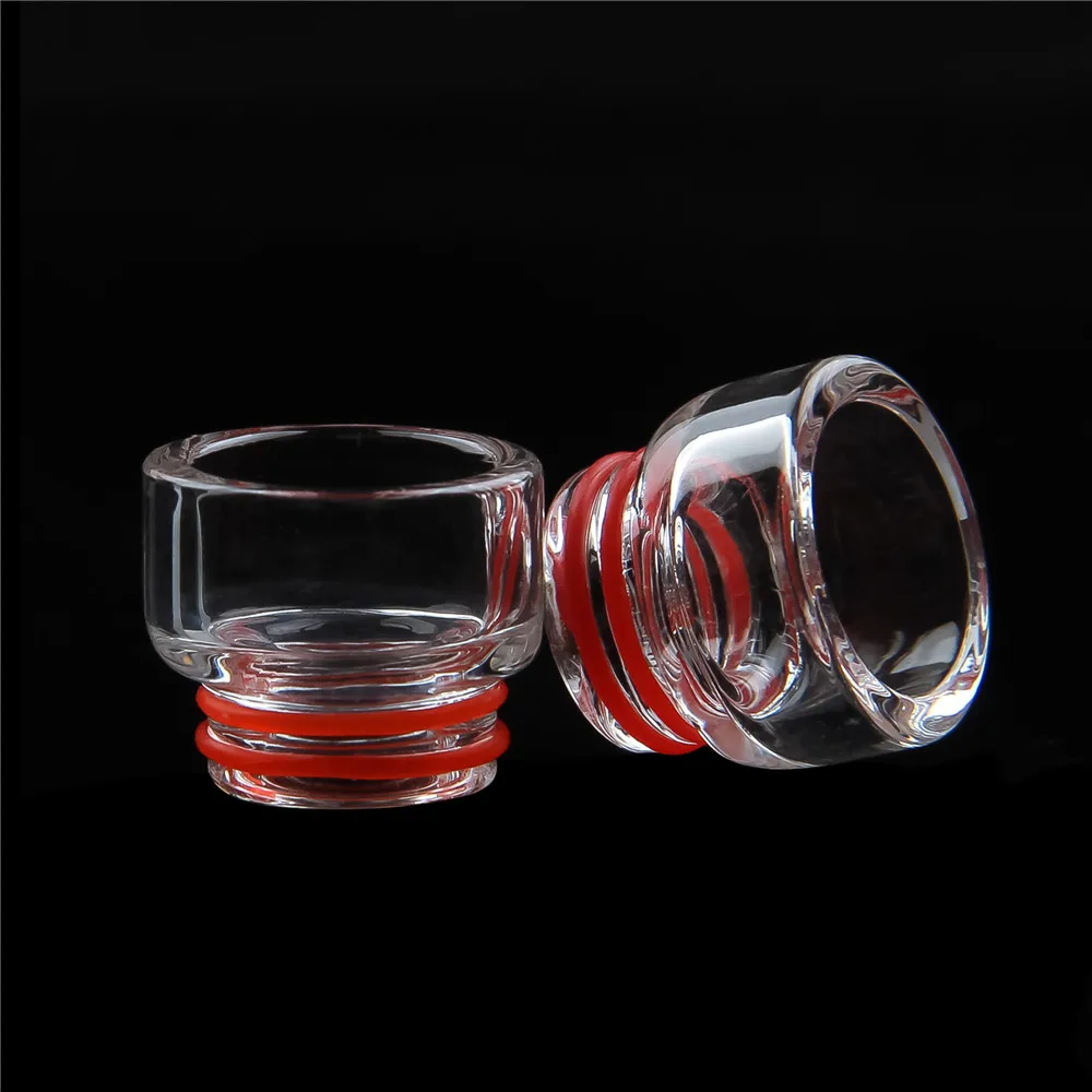 Pyrex-Punta de goteo para vapeo, vidrio de 810 de ancho, para malla de tapa TF y boquilla de 810
