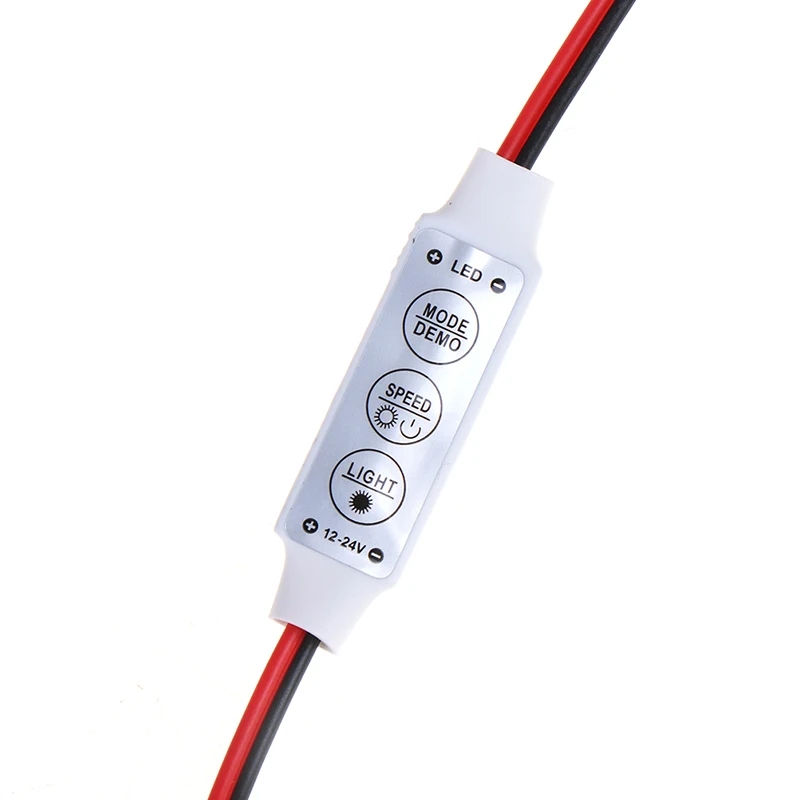 1pcs DC5-24V Mini 3 Keys Single Color LED Controller Brightness Dimmer