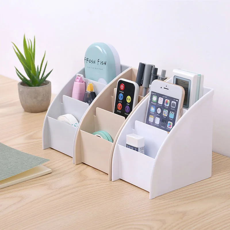 

Creative plastic desktop storage box office debris storage rack cosmetics compartment storage box WF823454